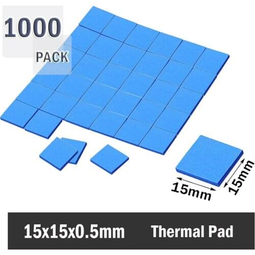 1000PCS Gdstime Thermal Pad 15x15x0.5mm High Efficient thermal conductivity Original authentic thermal pad 0.5mm thickness