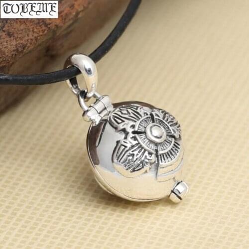 Handmade 925 silver tibetan gau box pendant sterling silver buddhist prayer box pendant gau pendant tibetan jewelry gift