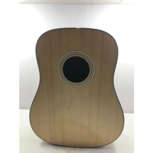 Semi finished D-shaped folk guitar barrel