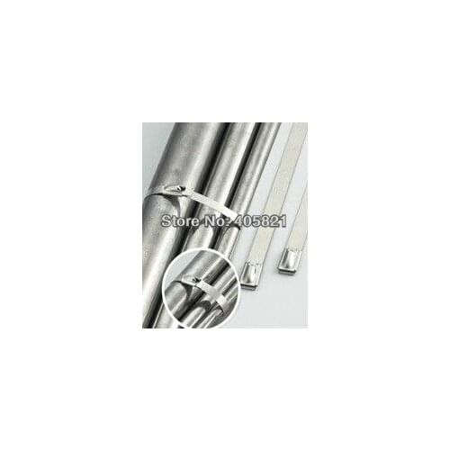 Best quality 4.6*200 8Inch Self-locking stainless steel cable tie MAX bundle dia 50 mm100pcs/bag Free shipping