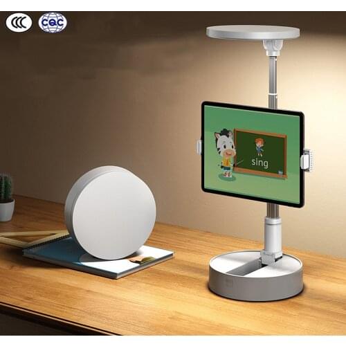 Folding Telescopic Table Lamp USB Rechargeable LED Desk Lamp Portable Stepless Dimmable Touch Control Reading Lamp For Study