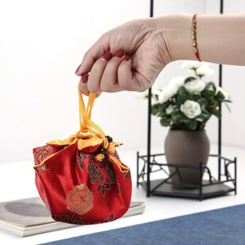 Purple Sand Teapot Packaging Bag Quick Cup Special Drawstring Packaging Brocade Bag Teapot Ceramic Packing Bag Envio Gratis