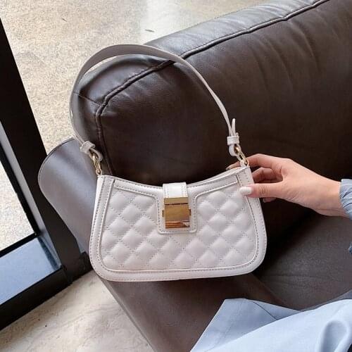 Retro Handbag Women Bags Design Solid Color Small Shoulder Purse Women Summer Shoulder Bag Female Clutches Leather Totes Bag