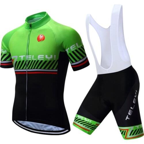 Teleyi New Short Sleeve Cycling Jersey Summer Bike Clothing Mountain Bicycle Sportswear Ropa Ciclismo Quick Dry Cycling Clothing
