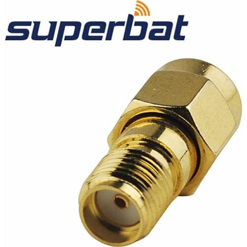 Superbat SMA-MCX Adapter SMA Jack to MCX Female Goldplated Straight RF Coaxial Connector