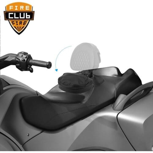 High Quality Motorcycle Black Leather Adjustable Smart Mount Comfortable Backrest Pad Fit For Can Am Spyder RT SE6 SM5 2008-2017