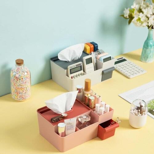 Tissue Box Household Living Room Drawer Simple Modern Coffee Table Multi-Function Storage Box Napkin Drawer Box