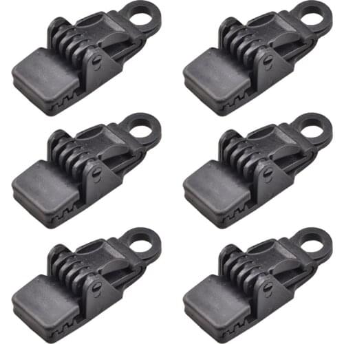 K1KE 6x Tarp Clamps for Awning Clamp Fasteners Grip Canvas Canopies Durable Nylon