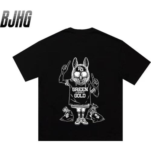 S-7XL Cotton Printed Cartoon T-shirt Men And Women Round Neck Short-sleeved Large Size T-shirt Mens Top Bottoming Shirt