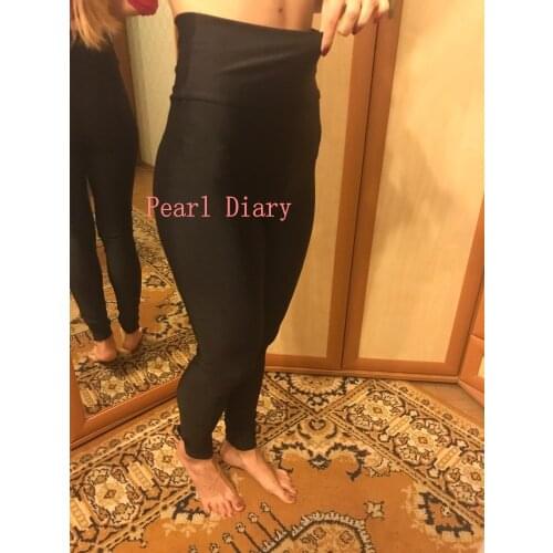 Womens Spandex Footless Solid High Waist Workout Jogger Sweat Leggings Ballet Dance Sweat Elasticity Pants