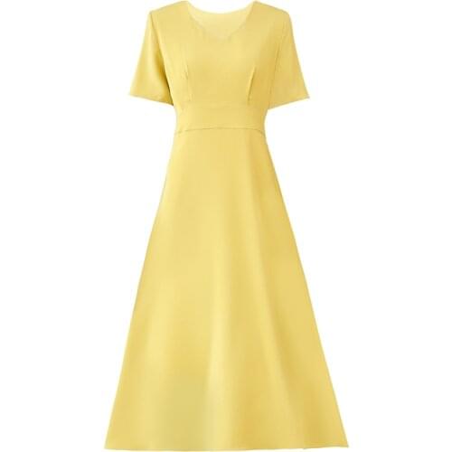 Women Elegant Red Dress New Ladies Short Sleeve V-Neck Slim Summer Dress Female Vestidos New WomenS Clothing