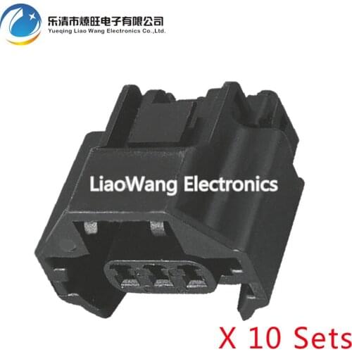 10 Sets 3 Pin Oxygen Sensor Connector Waterproof Plastic Connector With Terminal Plug DJ70319Z-1.2-21 3P