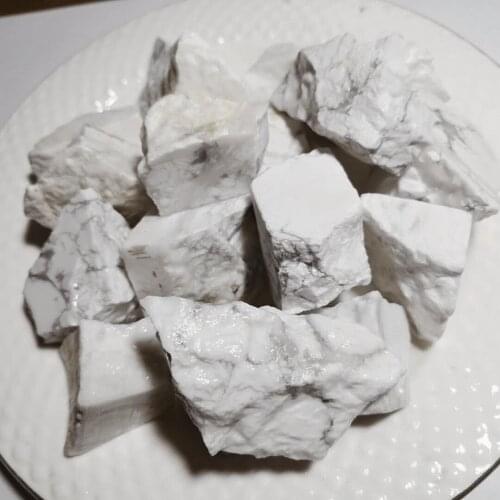 50g 2-4cm Natural White Turquoise Mineral Specimens Fish Tank Decor Home Caft