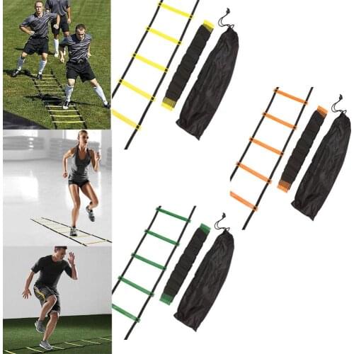 6/7/8/9/12/14 Rung Nylon Straps Agility Training Ladders Soccer Football Speed Ladder Training Stairs Fitness Equipment