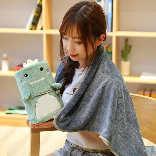 80*100cm Plush Blanket Cartoon Animal Blanket Warm Fluffy Home Sofa Beds Office Car Blankets Household Textile Supplies