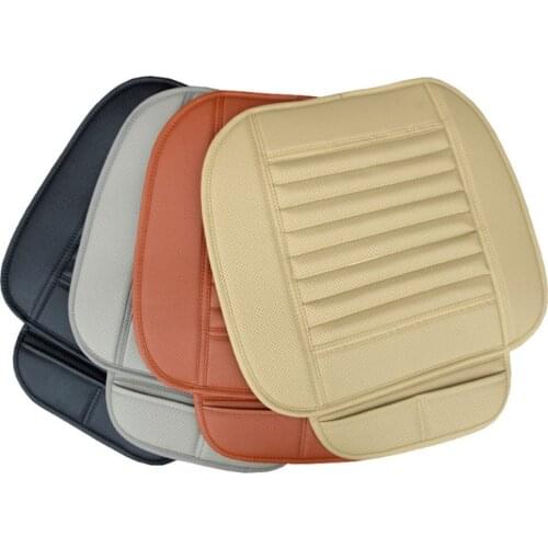 Car Interior Seat Cover PU Leather Car Front Row Cushion Universal Protector Seat Mats Auto Pad Accessories