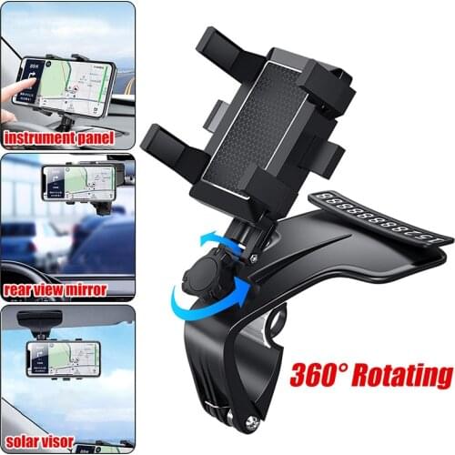 High Quality Car Phone Holder 360 Degrees Phone Holder In Car Universal Sucker Smart Phone Fixed Brack Support Gravity Sensing