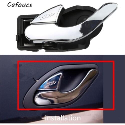 Cafoucs For Haima S7 Car Inner Door Handle Chrome inside door handle