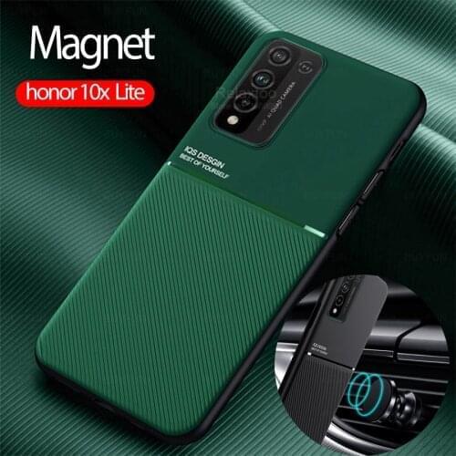 Honor 10x Lite case magnetic car holder case cover For Huawei Honor 10X Lite 10 X Lite Honor10x Light phone leather coque fundas