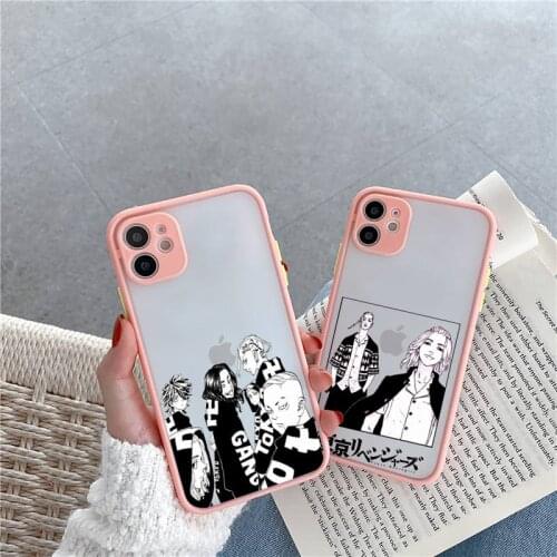 Tokyo Revengers manjiro sano Phone Case matte transparent For Pink iPhone 7 8 x xs xr 11 12 pro plus mini max Clear Funda