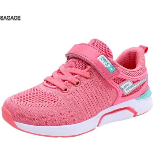SAGACE Children Sneakers Kids Shoes Child Sports Trainers High Quality Comfortable Leisure Girls Mesh Light Running Shoes A318