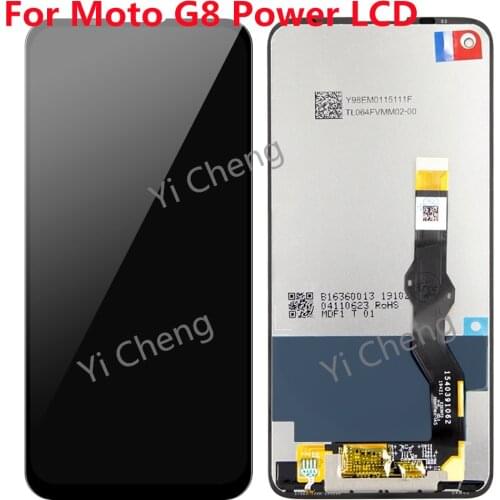 For Motorola Moto G8 Power XT2041 Original LCD Display Touch Screen Digitizer Assembly Repair Tools Adhesive Black