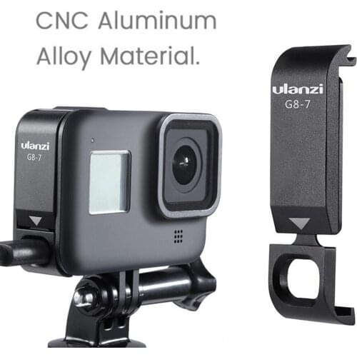 Battery Cover High Quality Removable Black Metal Cover Type-C Charging Port Adapter For GoPro Hero 8 Drop Shipping Wholesale