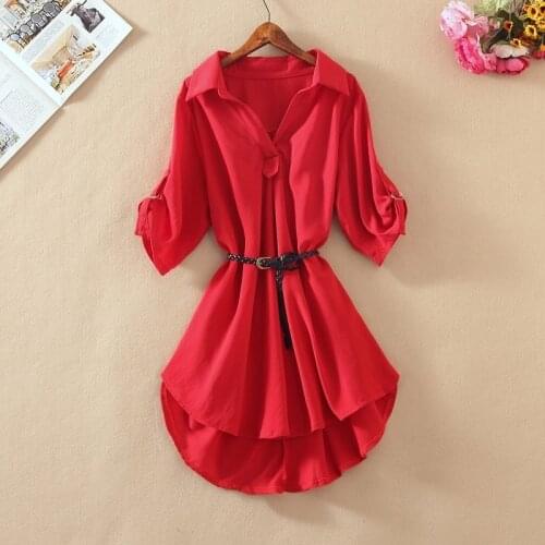 Summer Fashion Office Ladies V-neck Shirt Women Short Sleeve Blouse Female Plus Size Solid Color Casual Loose Blouse Tops Q522