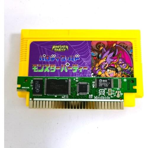Monster Party Nes/FC Card For 60 Pin 8 Bit Game Player