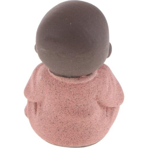 Set of 4 Ceramic Buddha Statue Buddha Statue Retro Meditating Indoor Home Decor Outdoor Garden Ornament Statue