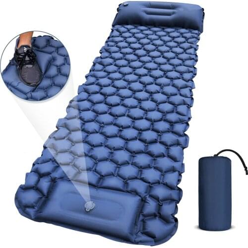 Inflatable Mattress Beach Mat Picnic Mattress With Pillow Sleeping Bag Cushion Air Sofas Inflatable Sleeping Pad Camping Mat