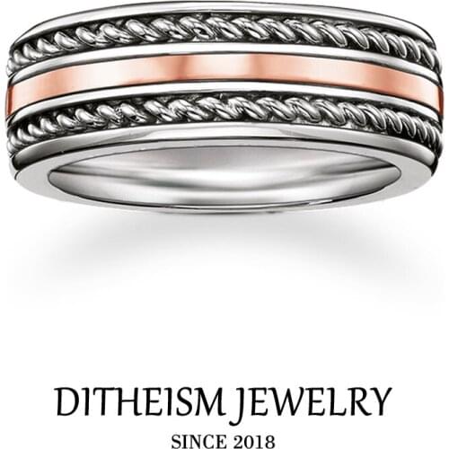 Rose Gold Color Wedding Bands Rings, 2018 New 925 Sterling Silver Zircon Pave Fashion Jewelry Trendy Gift For Women and Men