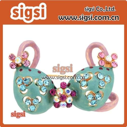 Popular Ladies bra crystal rhinestone brooch