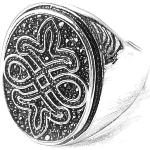 Silver Black CZ Pave Chinese Knot Rings, Fashion Thomas Style Love Knot Band Ring Bowknot Jewelry Bijoux Gift for Women Men