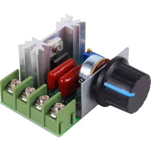 PWM 2000W AC 50-220V 25A Adjustable Motor Speed Controller Voltage Regulator High Power Electronic Regulator