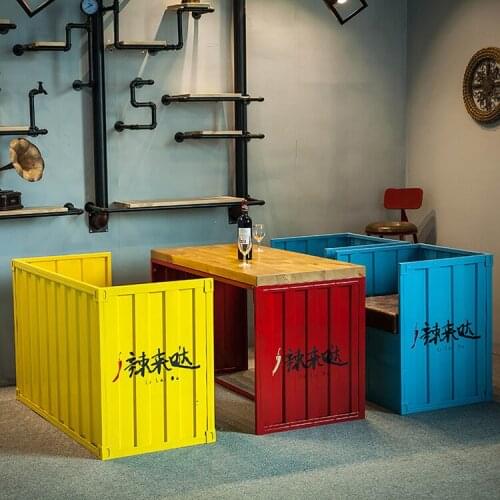 Bumblebee dessert milk tea shop table and chair combination coffee restaurant leisure sofa table and chair reception sofa