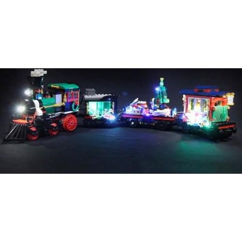 Led Light For Lego 10254 Creator City Christmas Winter Holiday Train Compatible 36001 Building Blocks (only light+Battery box)