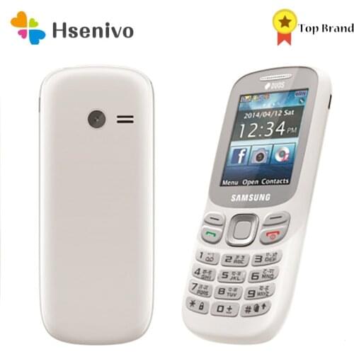 Samsung Metro B312 Refurbished-Original unlocked samsung B312 B312E Phone 2.0" One sim card Loudspeaker 1000 mAh Battery