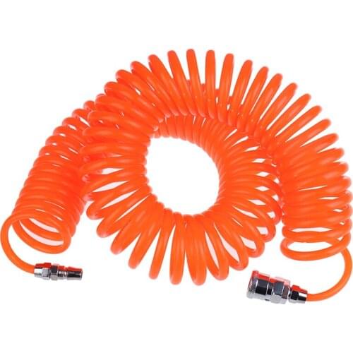 1pcs 15m Polyurethane PU Air Compressor Hose Tube Pneumatic Hose Spring Air Pipe Tool
