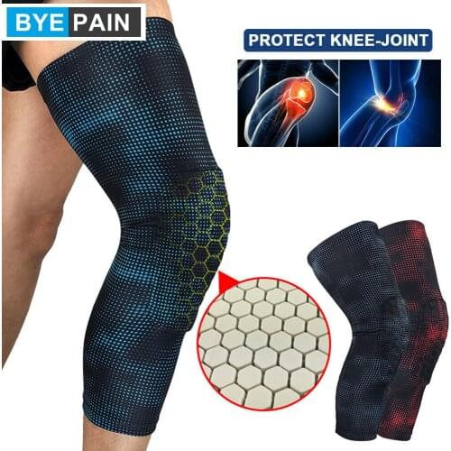 1Pcs Honeycomb Crash Proof Knee Pads Brace Compression Protector Gear for Volleyball, Basketball, Football Contact Sports