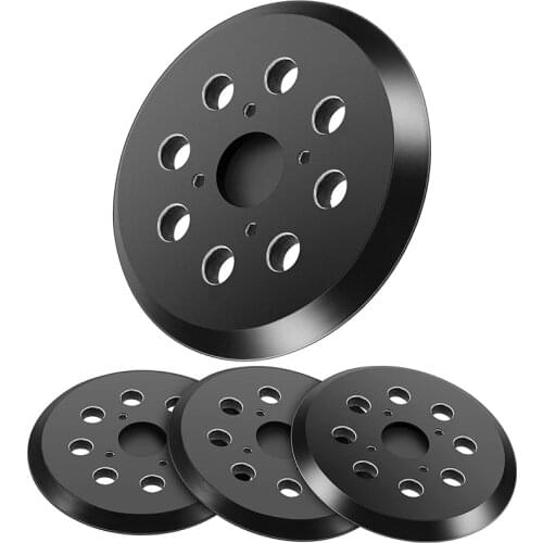 4 Pieces 5 Inch 8 Hole Hook and Loop Sander Replacement Backing Pads 4 Eye Hook and Loop Sander Pad Sanding Pads