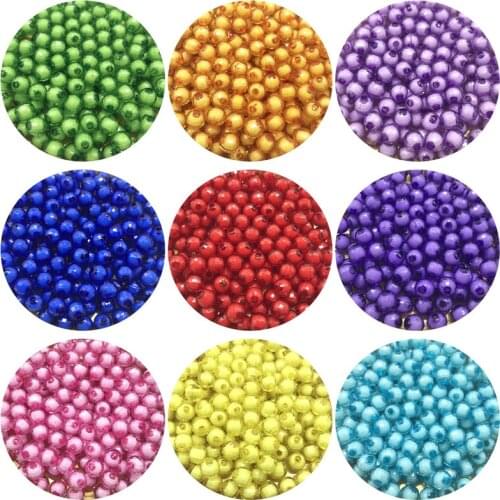 50pcs/Lot 8mm Rounds Faceted Acrylic Beads Loose Spacer Beads for Handmade DIY Necklace Bracelet Jewelry Making