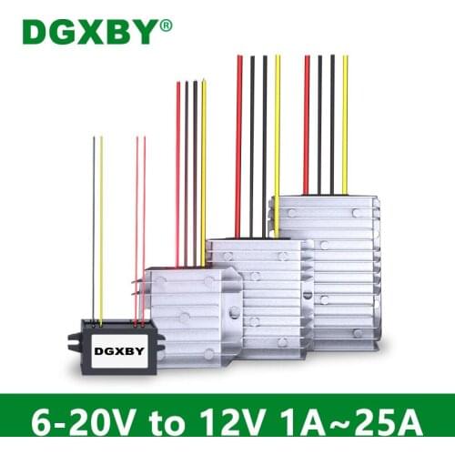 6-20V to 12V 1A 3A 5A 10A 15A 20A 25A automatic step-up-step-down DC/DC converter 11V to 12V automotive power regulator CE FCC