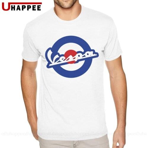 6XL Vespa Motorcycle Tees Mens Classic Fashion Short Sleeve Urban T shirt Vintage Looking Clothing