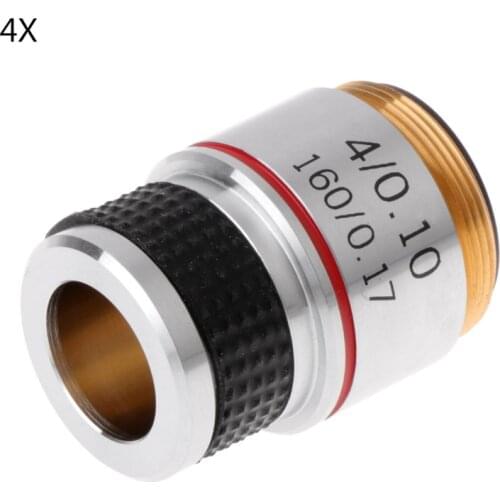 4X 10X 40X 100X Achromatic Objective Lens for Biological Microscope 185