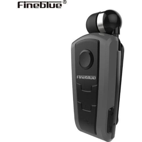 Fineblue F910 clip Bluetooth headset wholesale high-end driver hands free headphones call vibration alert with retractable cord