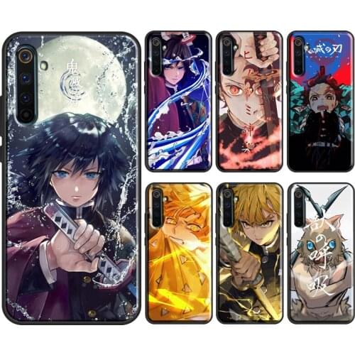 Anime Demon Slayer Case For OPPO Realme 8 Pro 6 7 Q3 Pro GT Neo C21 C11 C3 Cover For OnePlus 8T 8 9 Pro Nord