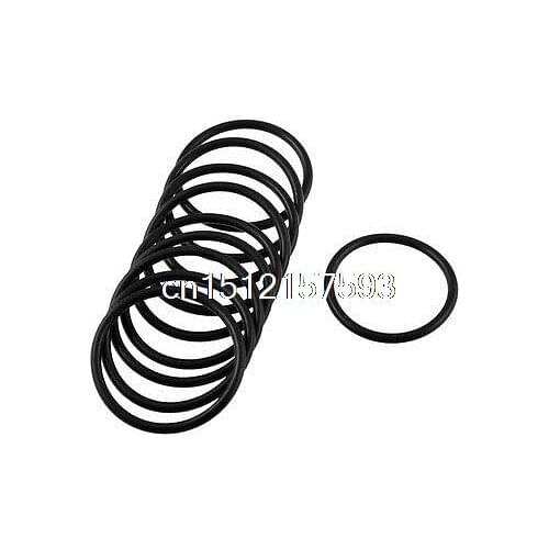 10 Pcs 35mm x 2.5mm Black Rubber Oil Seal O Ring Sealing Gasket Washers