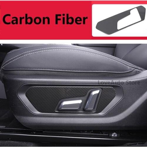 For Haval Jolion 2021 2022 Car Seat Adjustment Sequin Switch Decorative Frame Ring Carbon Fiber Interior Protection Cover