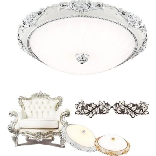 European Creative Round LED Ceiling Lamp Simple Popular Gold/Sliver Glass Ceiling Light For Balcony Aisle Restaurant Bar Foyer